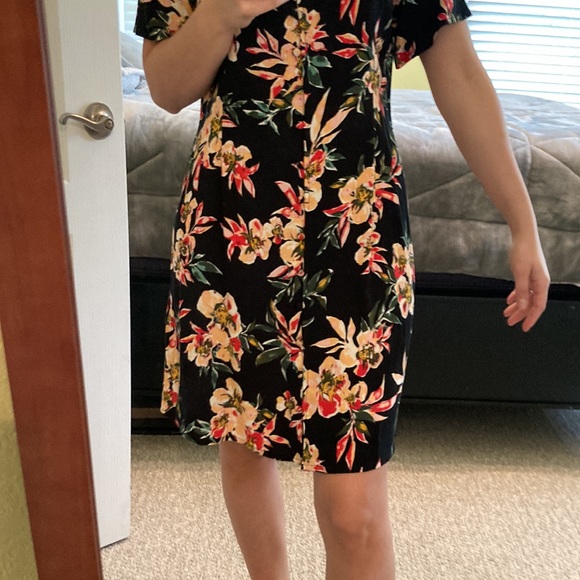 Roxy Black Floral Dress - Picture 3 of 7